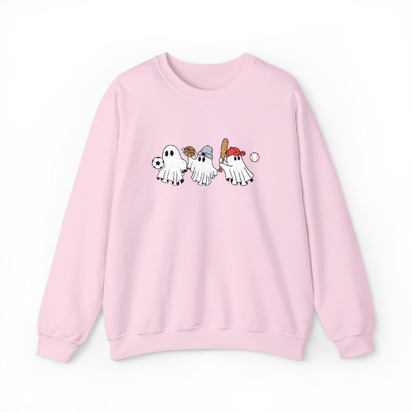 Sporty Ghost Embroidered Sweatshirt