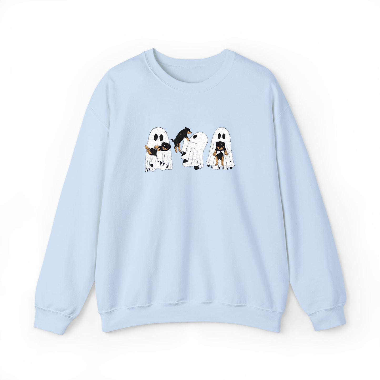 Dog Lover Ghost Embroidered Sweatshirt