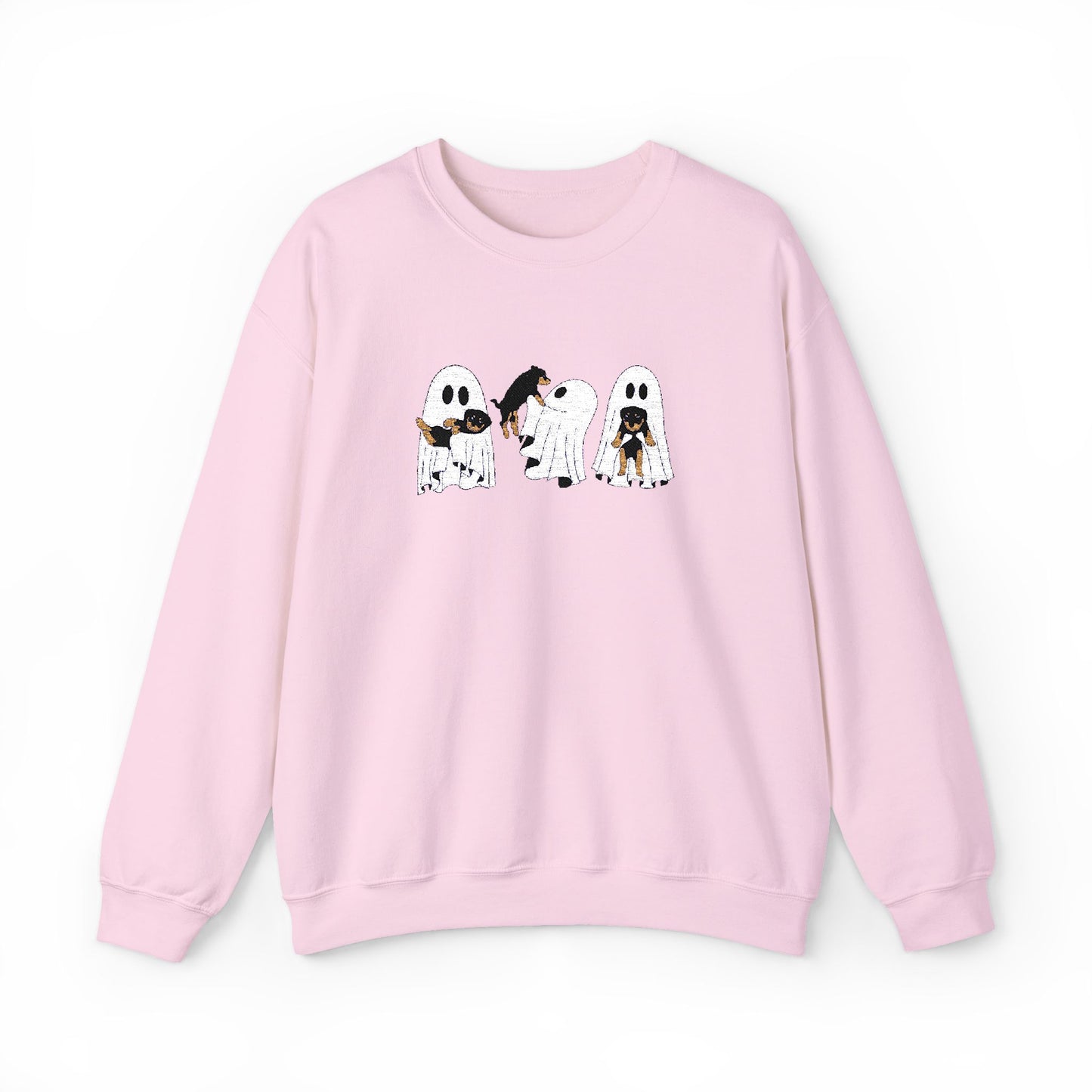 Dog Lover Ghost Embroidered Sweatshirt