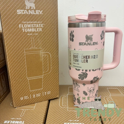 Pink Stitch 40 OZ Stanley Tumbler