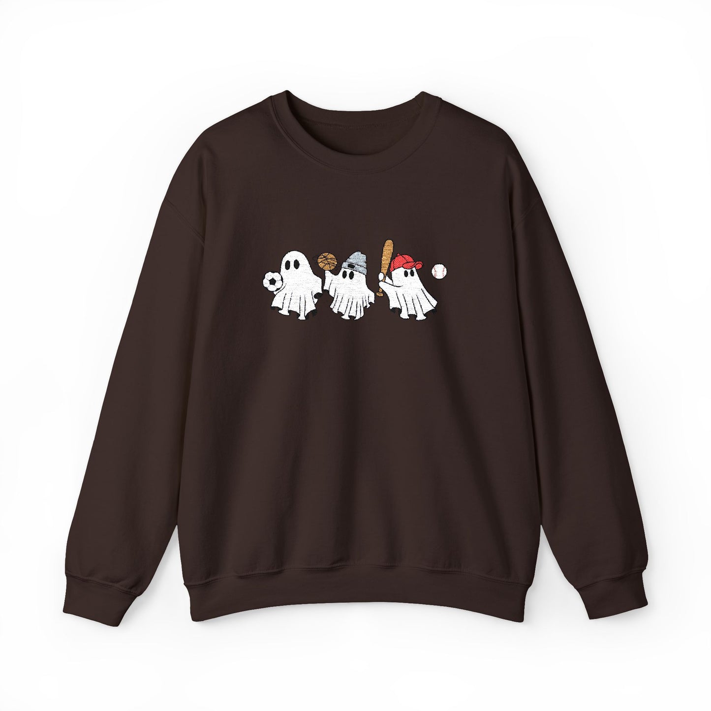 Sporty Ghost Embroidered Sweatshirt
