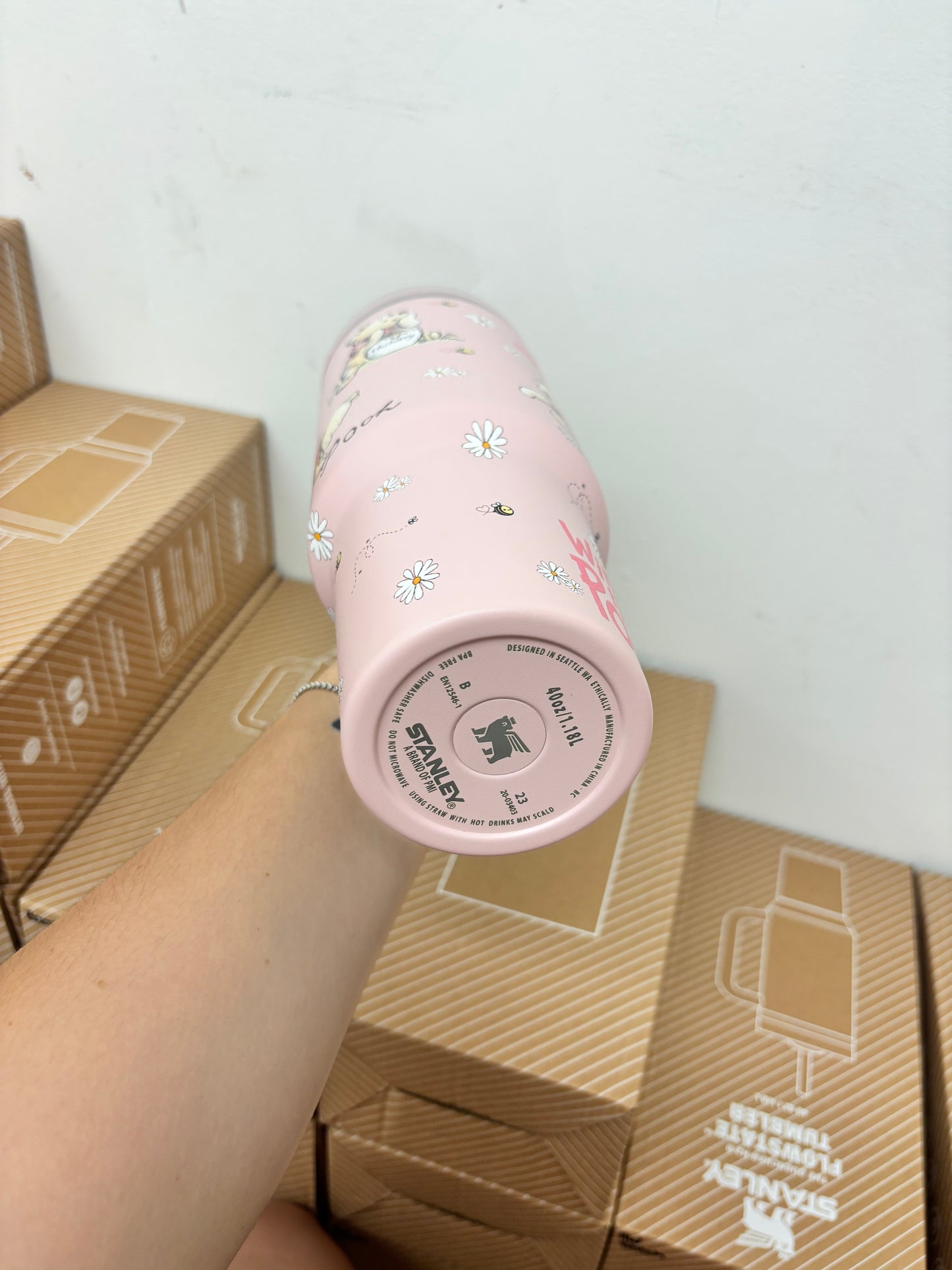 Pink Winnie 40oz Stanley Tumbler