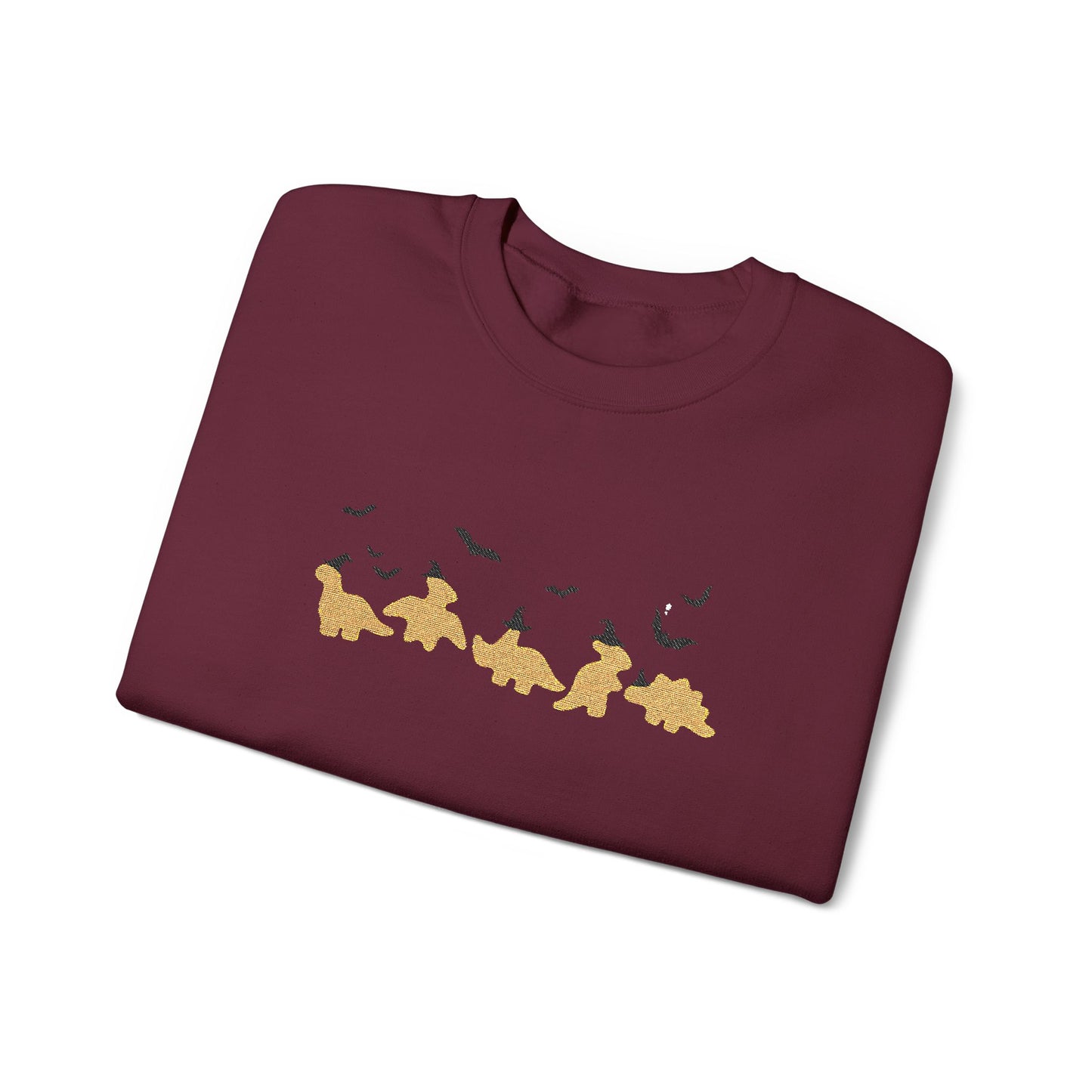 Halloween Dino Nuggets Embroidered Sweatshirt