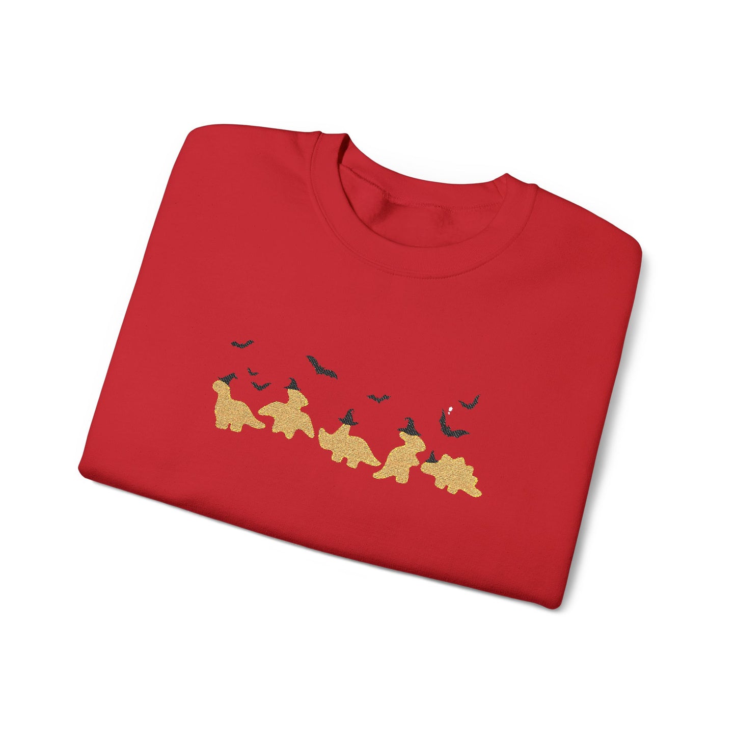 Halloween Dino Nuggets Embroidered Sweatshirt