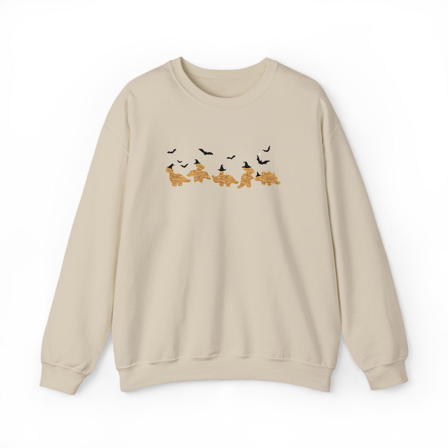 Halloween Dino Nuggets Embroidered Sweatshirt