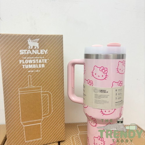 Pink Kitty 40oz S Tumbler