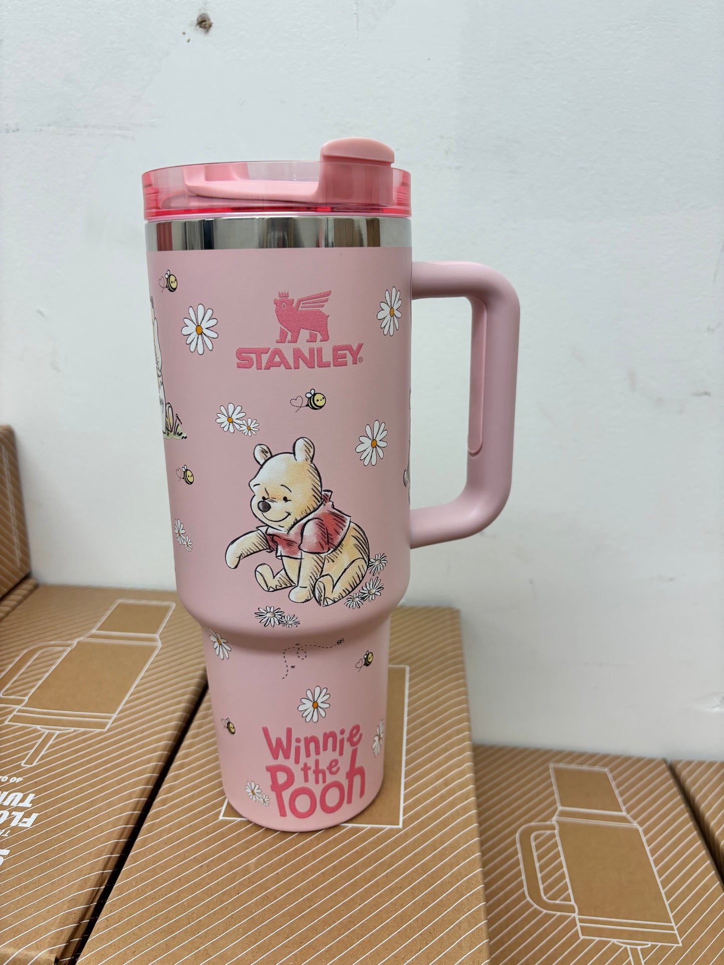 Pink Winnie 40oz Stanley Tumbler