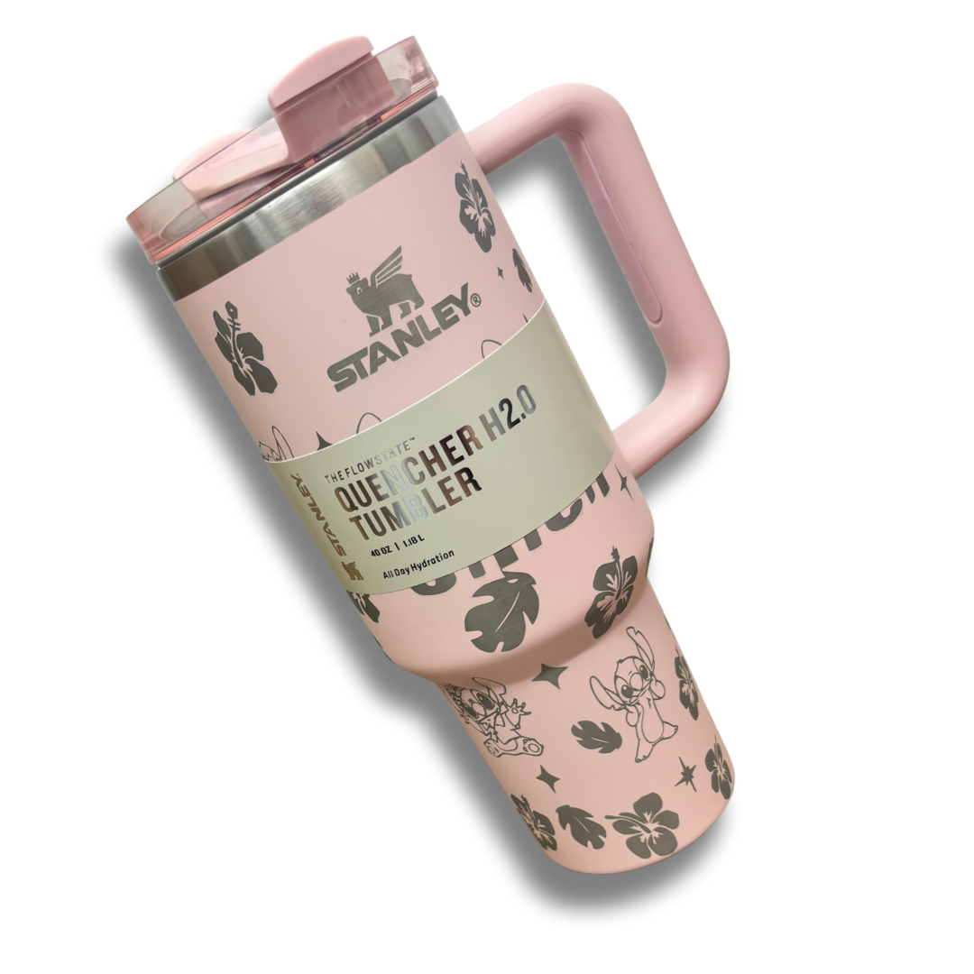 Pink Stitch 40 OZ Stanley Tumbler