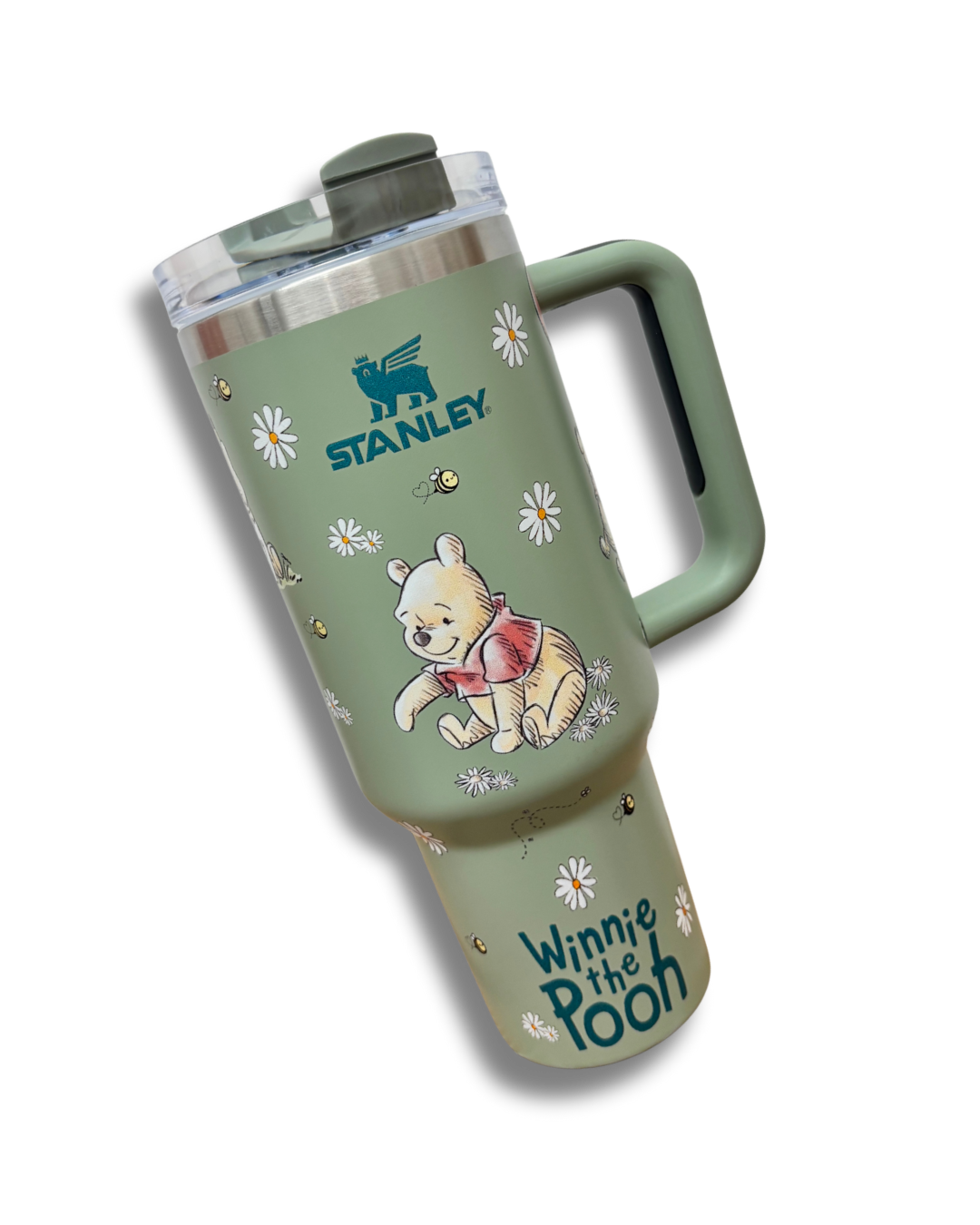 Green Winnie 40oz Stanley Tumbler