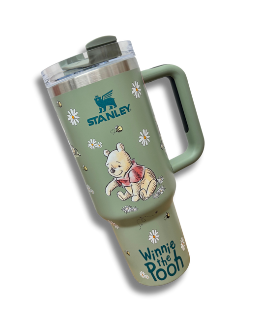 Green Winnie 40oz Stanley Tumbler