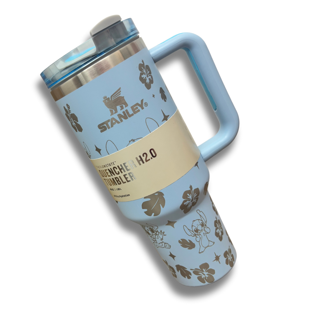 Blue Stitch 40 OZ Stanley Tumbler