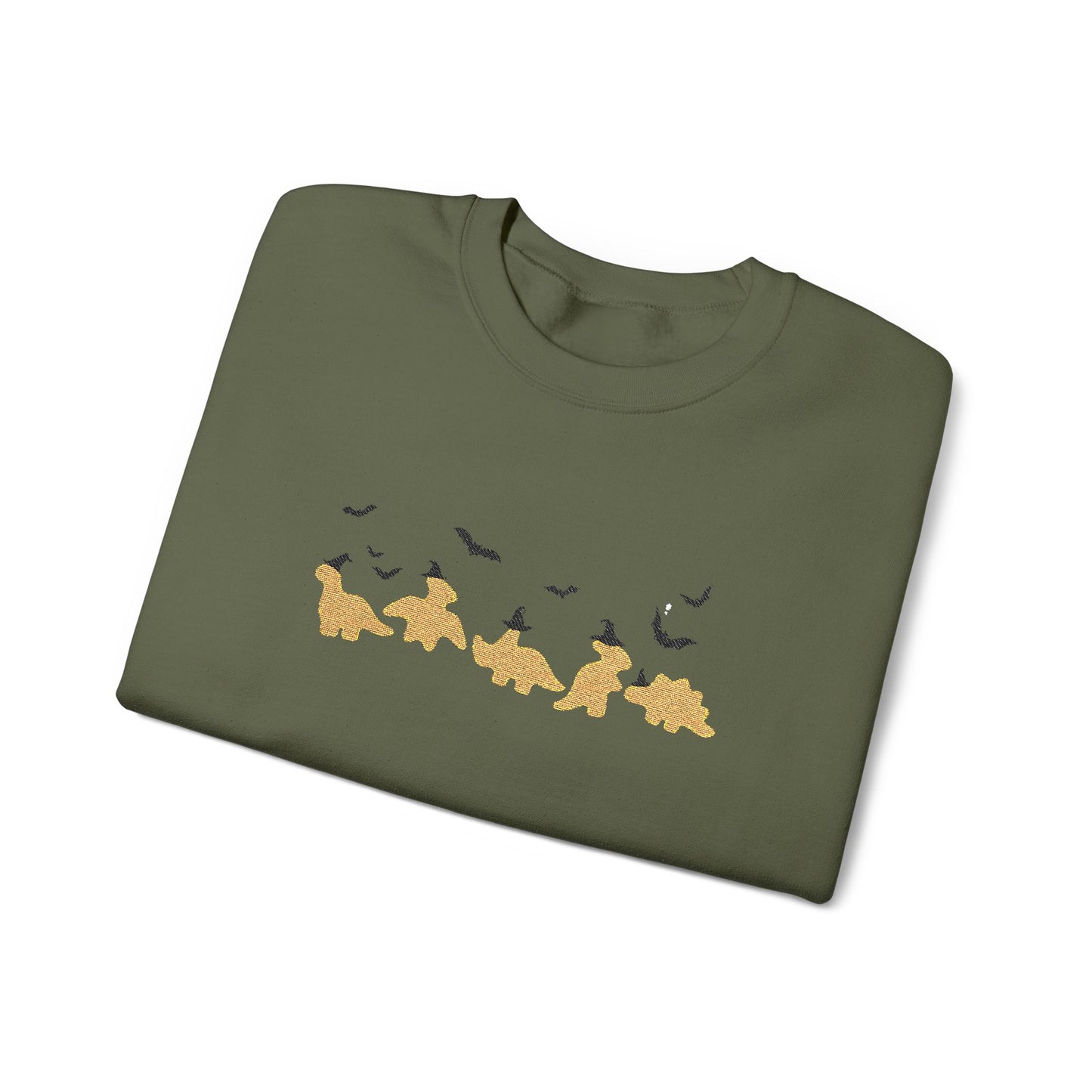 Halloween Dino Nuggets Embroidered Sweatshirt