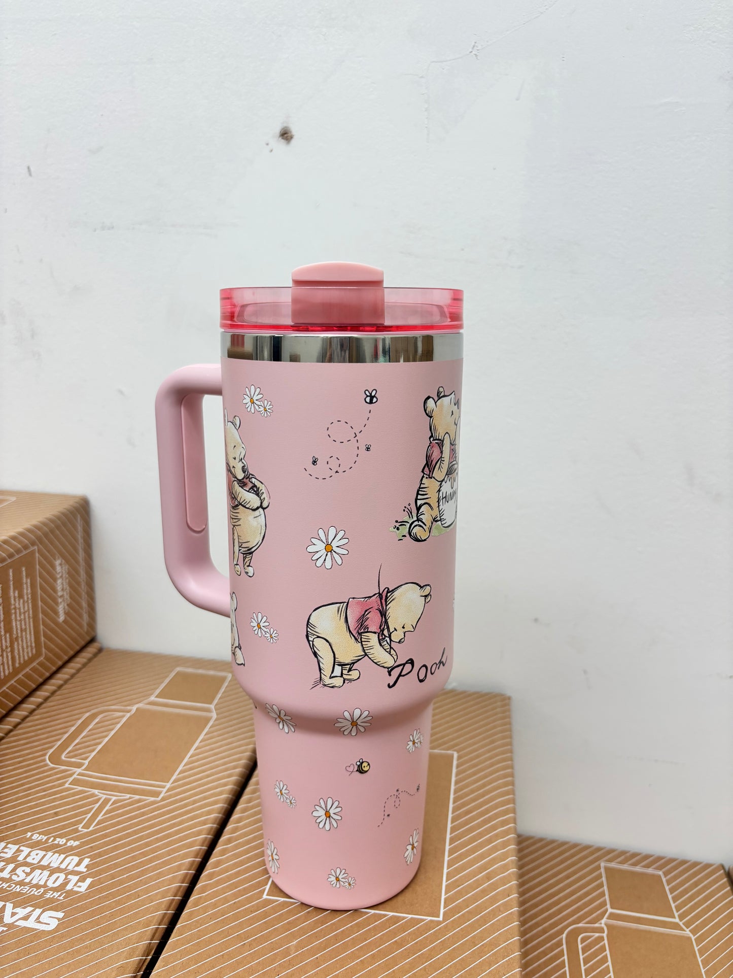 Pink Winnie 40oz Stanley Tumbler