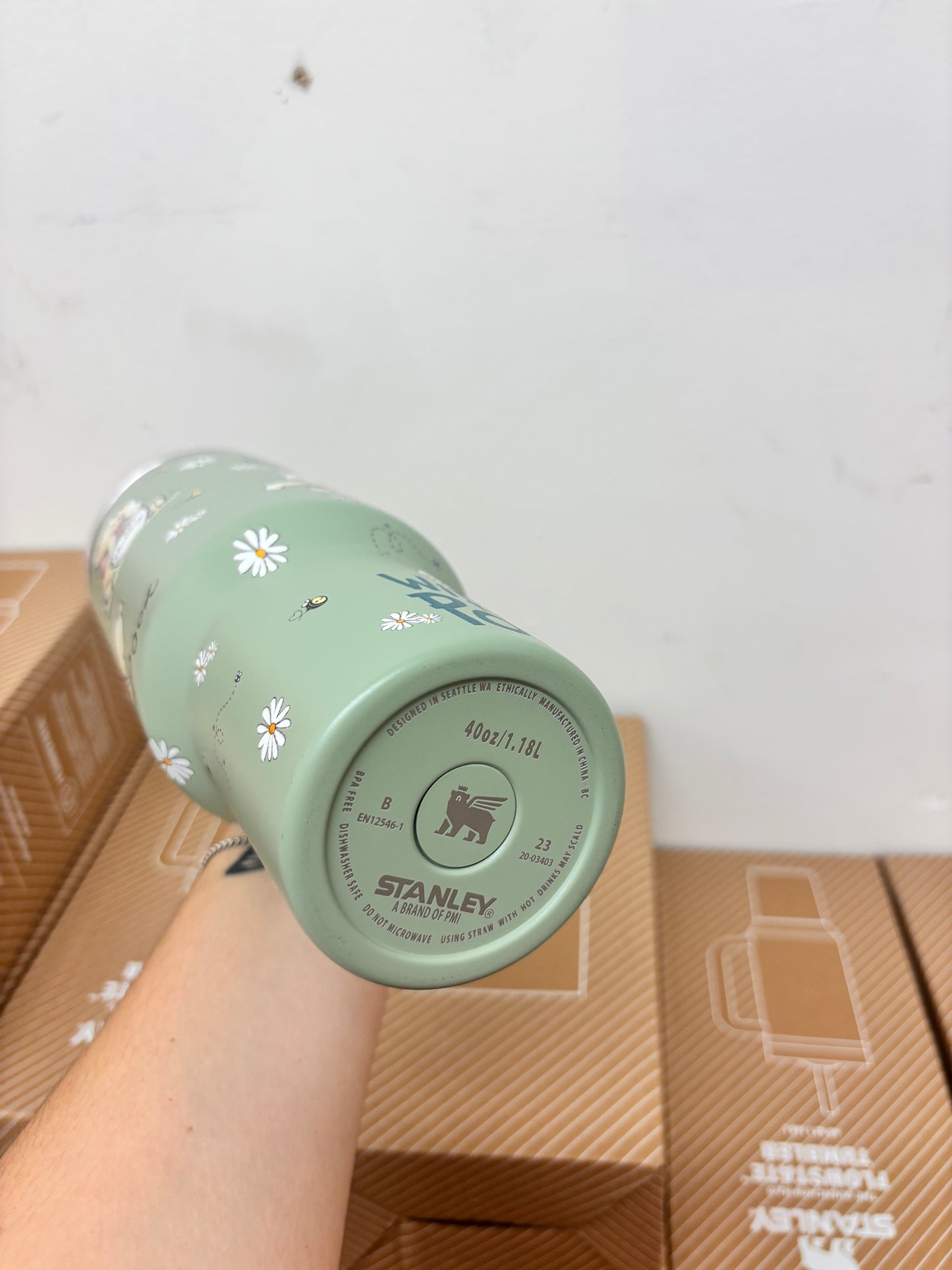 Green Winnie 40oz Stanley Tumbler