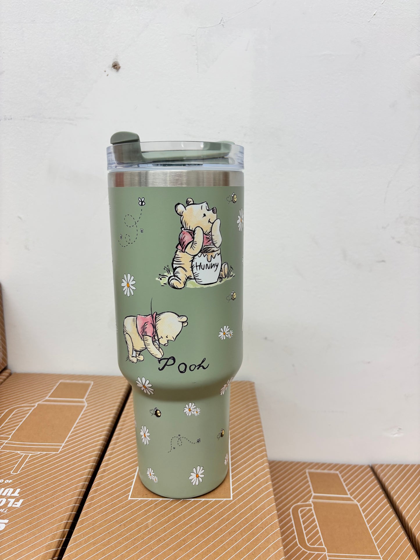 Green Winnie 40oz Stanley Tumbler